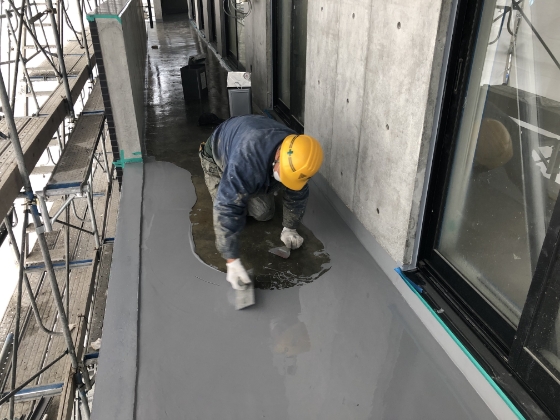 ウレタンゴム系塗膜防水の画像