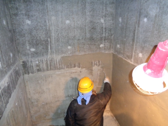 ケイ酸質系塗膜防水の画像